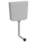 vidaXL Rezervor de toaletă cu admisie de apă pe fund, 3/6 L, gri vidaXL Rezervor de toaletă cu admisie de apă pe fund, 3/6 L, gri