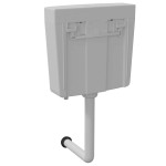 vidaXL Rezervor de toaletă cu admisie de apă pe fund, 3/6 L, gri vidaXL Rezervor de toaletă cu admisie de apă pe fund, 3/6 L, gri