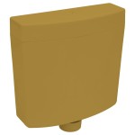 vidaXL Rezervor de toaletă cu admisie de apă pe fund, 3/6 L, curry vidaXL Rezervor de toaletă cu admisie de apă pe fund, 3/6 L, curry