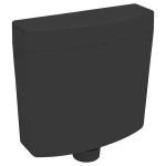 vidaXL Rezervor de toaletă cu admisie de apă pe fund, 3/6 L, negru vidaXL Rezervor de toaletă cu admisie de apă pe fund, 3/6 L, negru