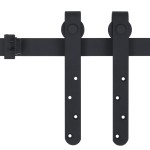 vidaXL Set glisare ușă mini pentru dulap, oțel carbon, 183 cm vidaXL Set glisare ușă mini pentru dulap, oțel carbon, 183 cm