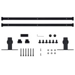 vidaXL Set glisare ușă mini pentru dulap, oțel carbon, 200 cm vidaXL Set glisare ușă mini pentru dulap, oțel carbon, 200 cm