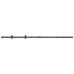 vidaXL Set glisare ușă mini pentru dulap, oțel carbon, 152 cm vidaXL Set glisare ușă mini pentru dulap, oțel carbon, 152 cm