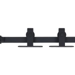 vidaXL Set glisare ușă mini pentru dulap, oțel carbon, 152 cm vidaXL Set glisare ușă mini pentru dulap, oțel carbon, 152 cm