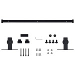 vidaXL Set glisare ușă mini pentru dulap, oțel carbon, 152 cm vidaXL Set glisare ușă mini pentru dulap, oțel carbon, 152 cm