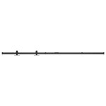 vidaXL Set glisare ușă mini pentru dulap, oțel carbon, 122 cm vidaXL Set glisare ușă mini pentru dulap, oțel carbon, 122 cm