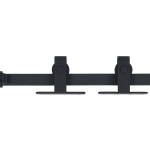vidaXL Set glisare ușă mini pentru dulap, oțel carbon, 122 cm vidaXL Set glisare ușă mini pentru dulap, oțel carbon, 122 cm