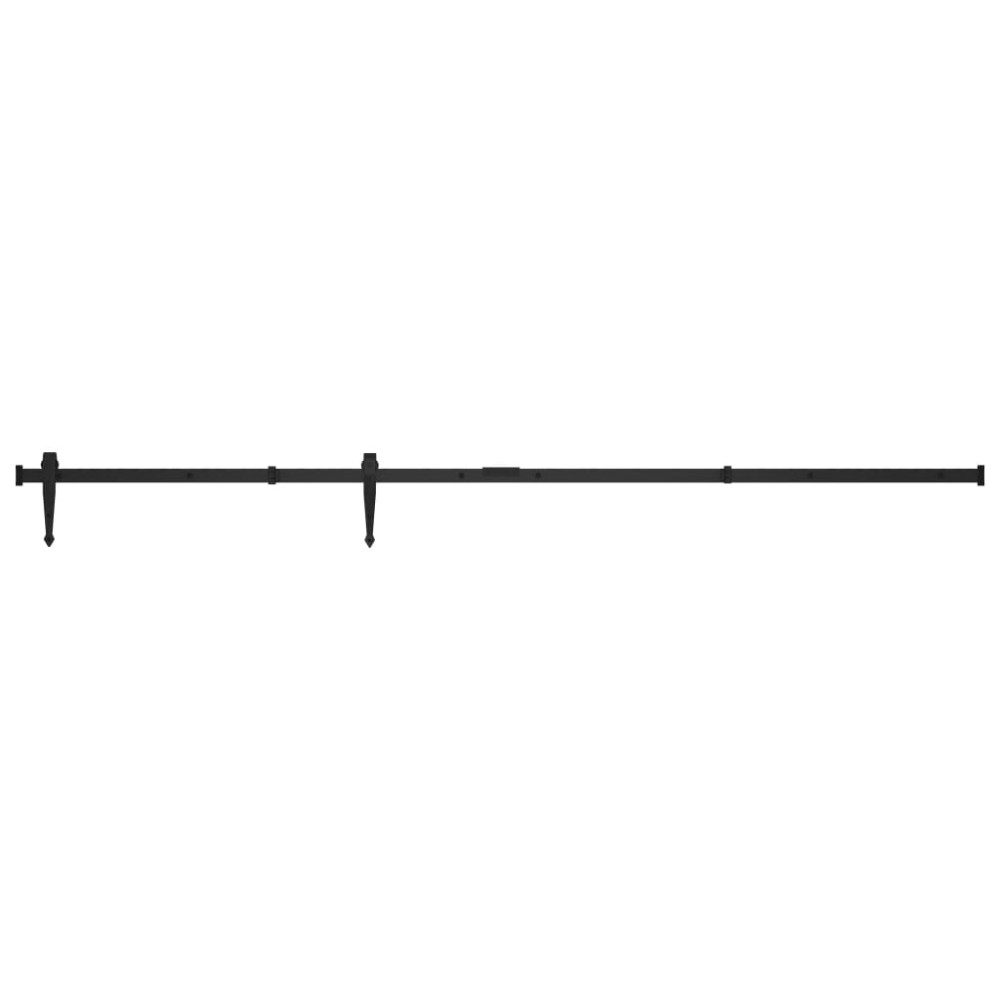 vidaXL Set glisare ușă mini pentru dulap, oțel carbon, 200 cm