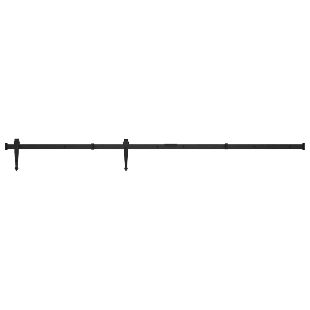 vidaXL Set glisare ușă mini pentru dulap, oțel carbon, 152 cm