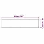 vidaXL Copertină verticală, alb, 60x800 cm, țesătură Oxford vidaXL Copertină verticală, alb, 60x800 cm, țesătură Oxford