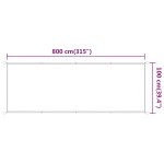 vidaXL Copertină verticală, alb, 100x800 cm, țesătură Oxford vidaXL Copertină verticală, alb, 100x800 cm, țesătură Oxford