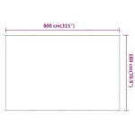 vidaXL Copertină verticală, alb, 180x800 cm, țesătură Oxford