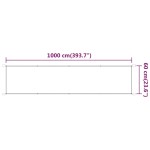 vidaXL Copertină verticală, antracit, 60x1000 cm, țesătură Oxford
