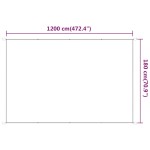vidaXL Copertină verticală, antracit, 180x1200 cm, țesătură Oxford