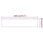 vidaXL Copertină verticală, bej, 60x1200 cm, țesătură Oxford