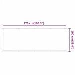 vidaXL Copertină verticală, bej, 100x270 cm, țesătură Oxford