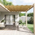 vidaXL Copertină verticală, bej, 140x270 cm, țesătură Oxford vidaXL Copertină verticală, bej, 140x270 cm, țesătură Oxford