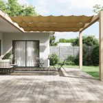 vidaXL Copertină verticală, bej, 140x600 cm, țesătură Oxford vidaXL Copertină verticală, bej, 140x600 cm, țesătură Oxford
