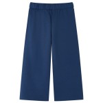 Pantaloni pentru copii cu picioare largi, bleumarin, 92