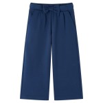 Pantaloni pentru copii cu picioare largi, bleumarin, 92