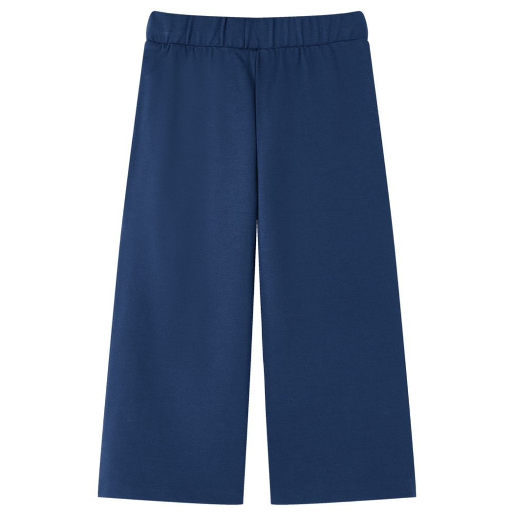 Pantaloni pentru copii cu picioare largi, bleumarin, 104