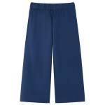 Pantaloni pentru copii cu picioare largi, bleumarin, 104