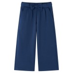 Pantaloni pentru copii cu picioare largi, bleumarin, 104