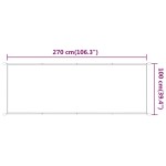 vidaXL Copertină verticală, verde deschis, 100x270 cm, țesătură Oxford