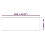 vidaXL Copertină verticală, verde deschis, 100x1000 cm,țesătură Oxford
