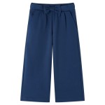 Pantaloni pentru copii cu picioare largi, bleumarin, 140