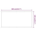 vidaXL Copertină verticală,verde deschis, 140x360 cm, țesătură Oxford vidaXL Copertină verticală,verde deschis, 140x360 cm, țesătură Oxford