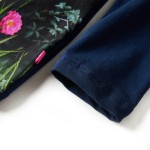 Rochie pentru copii cu mâneci lungi, bleumarin, 116