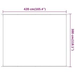 vidaXL Copertină verticală, verde deschis, 300x420 cm, țesătură Oxford