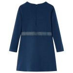 Rochie cu mâneci lungi pentru copii, bleumarin, 140