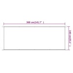 vidaXL Copertină verticală, teracotă, 140x360 cm, țesătură Oxford vidaXL Copertină verticală, teracotă, 140x360 cm, țesătură Oxford