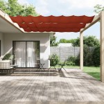 vidaXL Copertină verticală, teracotă, 140x420 cm, țesătură Oxford vidaXL Copertină verticală, teracotă, 140x420 cm, țesătură Oxford