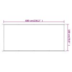 vidaXL Copertină verticală, teracotă, 180x600 cm, țesătură Oxford vidaXL Copertină verticală, teracotă, 180x600 cm, țesătură Oxford