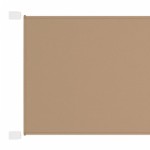 vidaXL Copertină verticală, gri taupe, 60x1200 cm, țesătură oxford