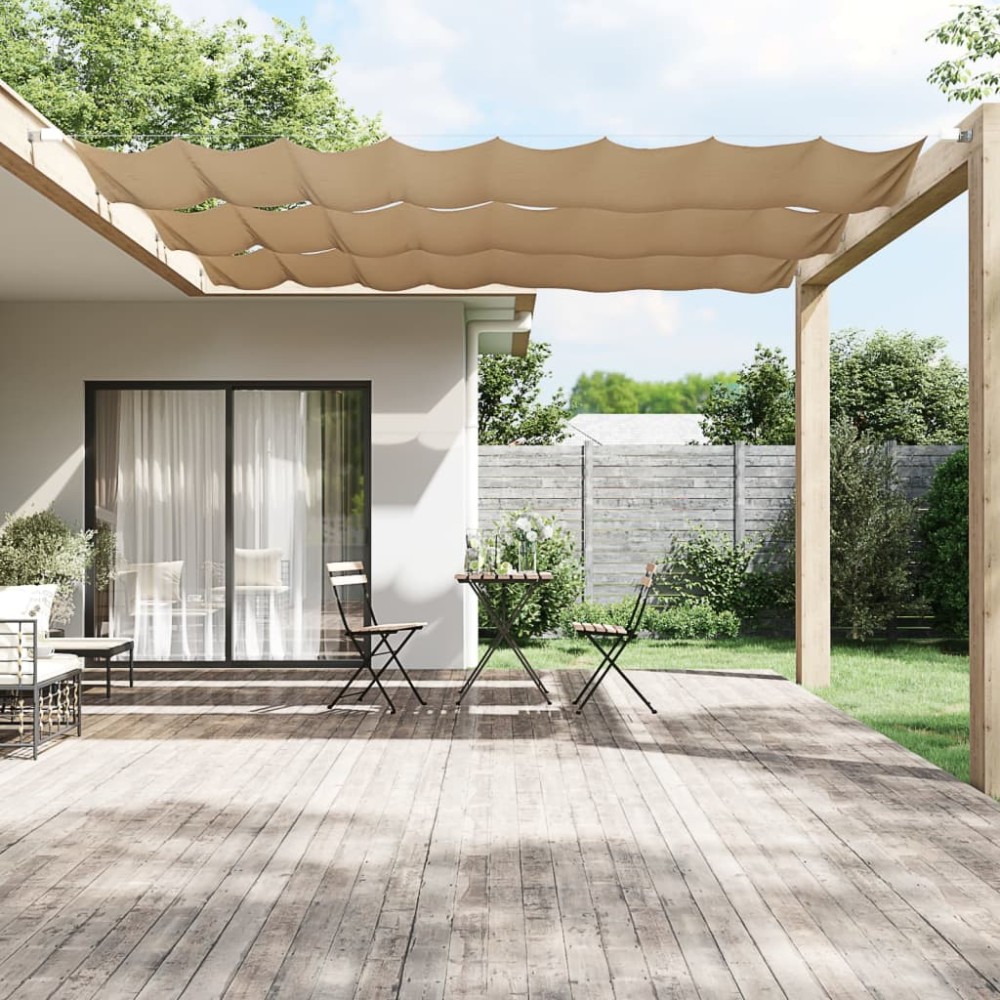 vidaXL Copertină verticală, gri taupe, 100x1000 cm, țesătură oxford