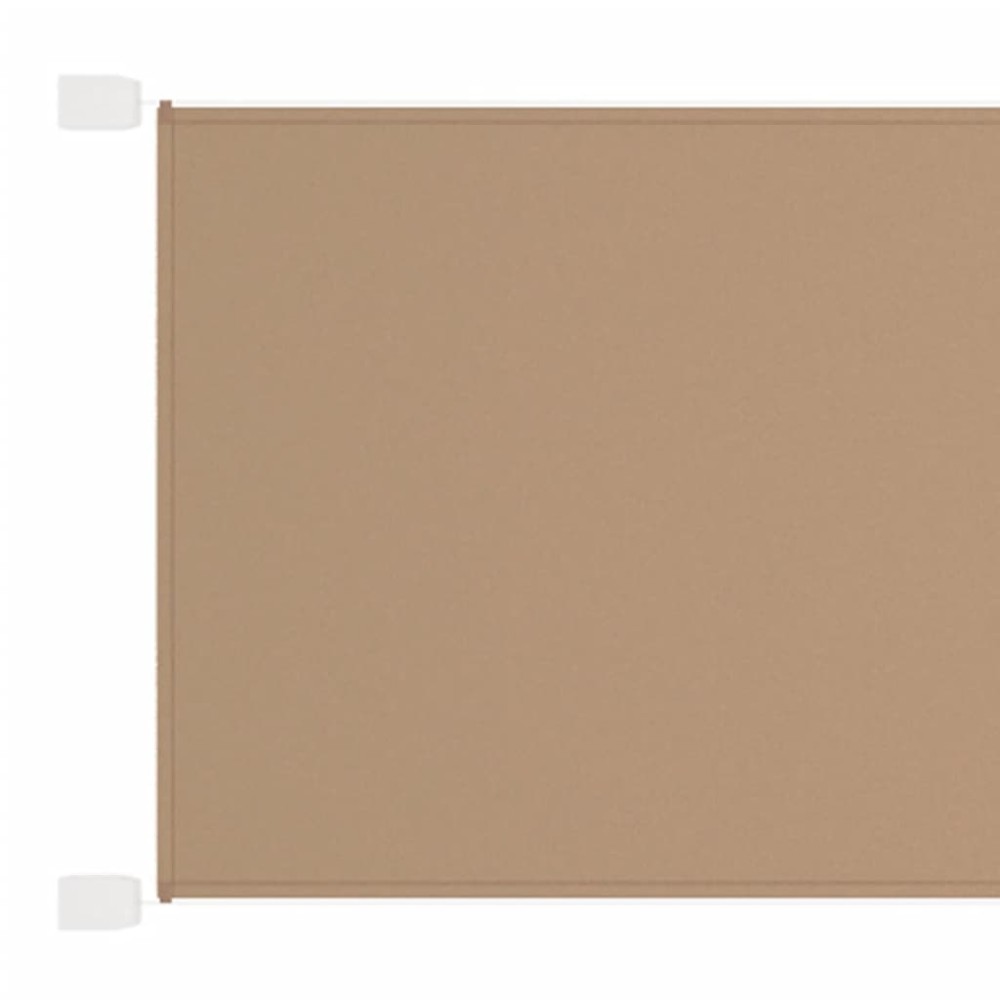 vidaXL Copertină verticală, gri taupe, 140x360 cm, țesătură oxford