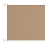 vidaXL Copertină verticală, gri taupe, 140x420 cm, țesătură oxford