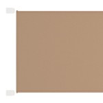 vidaXL Copertină verticală, gri taupe, 140x600 cm, țesătură oxford