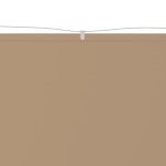 vidaXL Copertină verticală, gri taupe, 140x600 cm, țesătură oxford