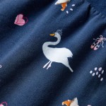 Rochie cu mâneci lungi pentru copii, bleumarin, 92