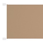 vidaXL Copertină verticală, gri taupe, 180x1000 cm, țesătură oxford vidaXL Copertină verticală, gri taupe, 180x1000 cm, țesătură oxford
