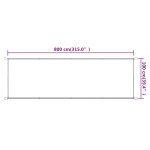 vidaXL Copertină verticală, albastru, 100x800 cm, țesătură oxford vidaXL Copertină verticală, albastru, 100x800 cm, țesătură oxford