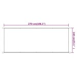 vidaXL Copertină verticală, albastru, 140x270 cm, țesătură oxford vidaXL Copertină verticală, albastru, 140x270 cm, țesătură oxford