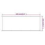 vidaXL Copertină verticală, albastru, 140x420 cm, țesătură oxford