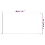 vidaXL Copertină verticală, albastru, 200x420 cm, țesătură oxford