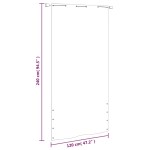 vidaXL Paravan de balcon, verde deschis, 120x240 cm, țesătură oxford
